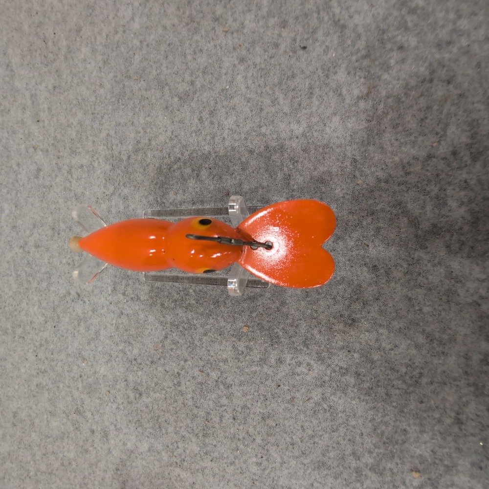 Whopper Stopper Hellbender Vintage Fishing Lure Orange 1130 with Box - Picture 4 of 6